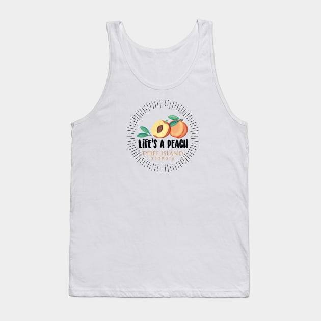 Life's a Peach Tybee Island, Georgia Tank Top by Gestalt Imagery